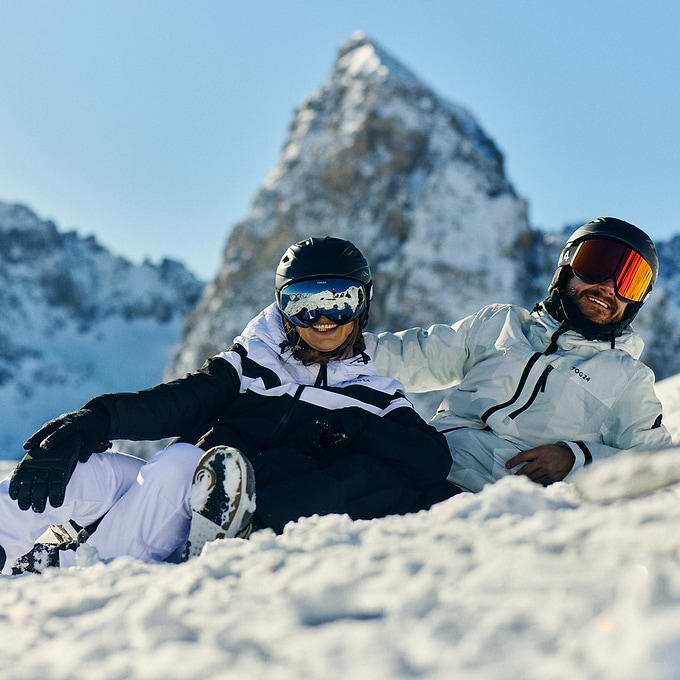 Panorama Womens Ski Jacket - Black/Optic White