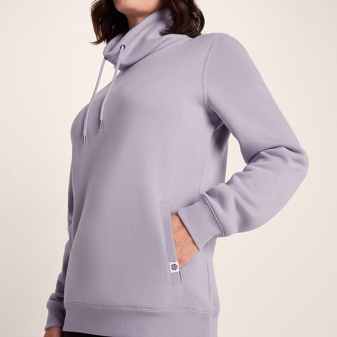 Abigail Womens Supersoft Funnel Neck Sweat - Lavender Grey