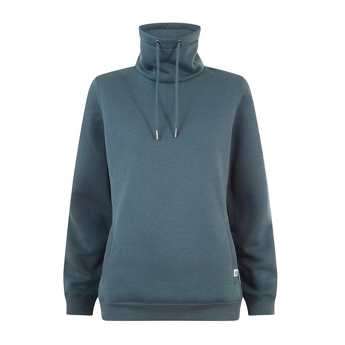 Abigail Womens Supersoft Funnel Neck Sweat - Graphite
