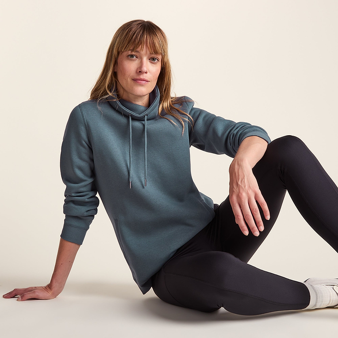 Abigail Womens Supersoft Funnel Neck Sweat - Graphite