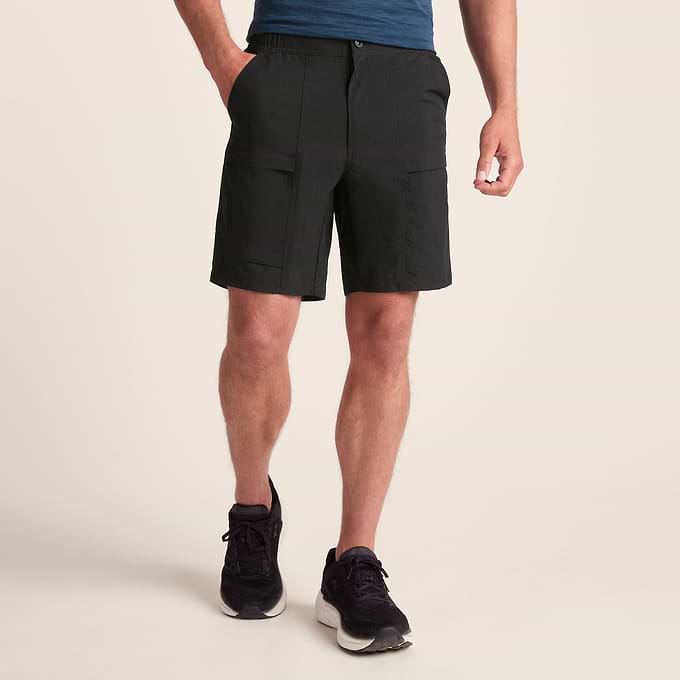 Activate Mens Performance Ripstop Shorts - Black