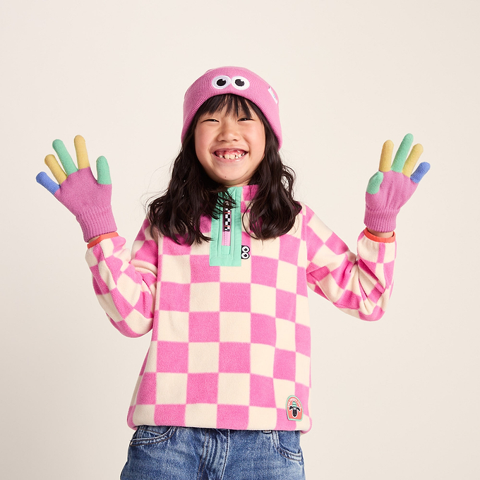 Adal Kids Shaun the Sheep Knit Gloves - Piglet Pink