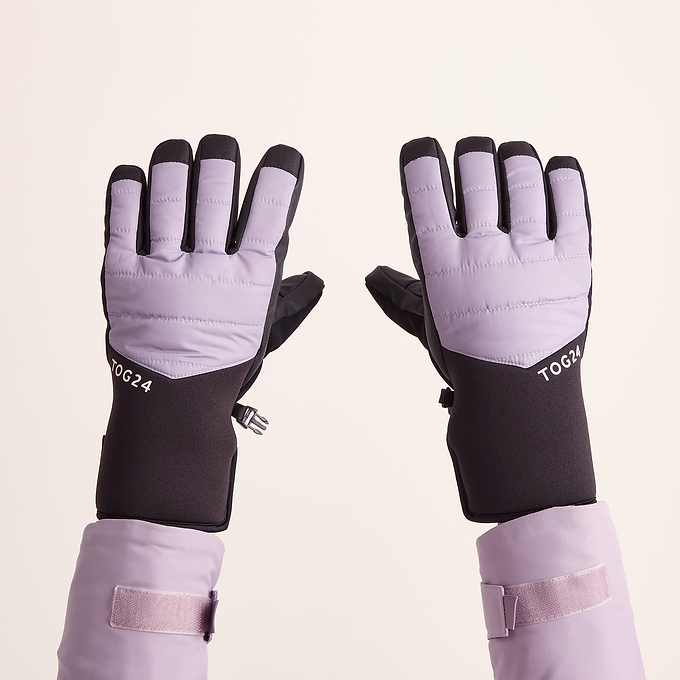 Adventure Waterproof Insulated Ski Gloves - Lavender Grey