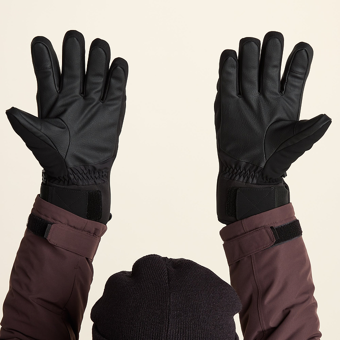 Adventure Waterproof Insulated Ski Gloves - Chocolate Brown