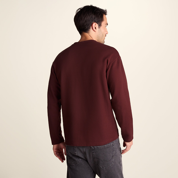 Ainsdale Mens Long Sleeve T-Shirt - Burnt Caramel