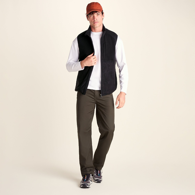 Ainsworth Mens Microfleece Gilet - Terrain Print