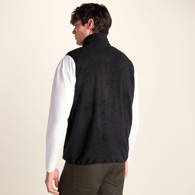 Ainsworth Mens Microfleece Gilet - Terrain Print