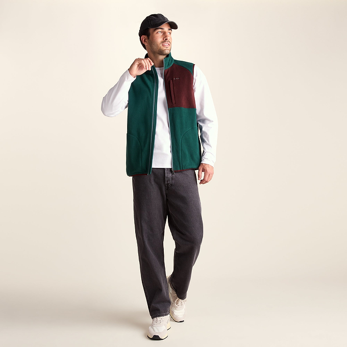 Ainsworth Mens Microfleece Gilet - Midnight Green