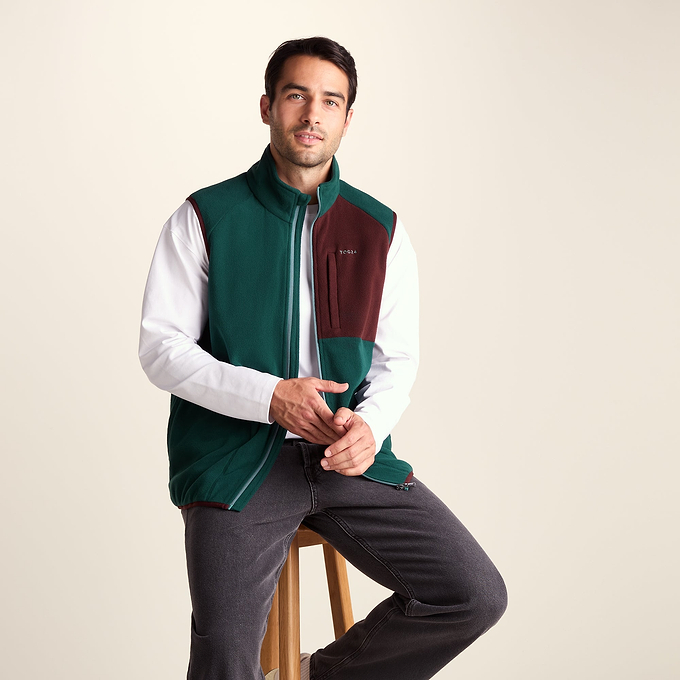 Ainsworth Mens Microfleece Gilet - Midnight Green