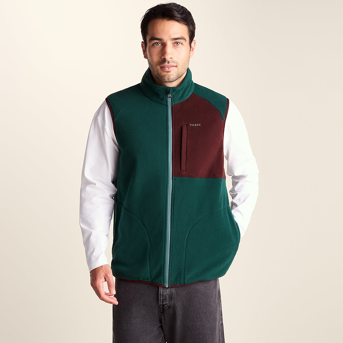 Ainsworth Mens Microfleece Gilet - Midnight Green