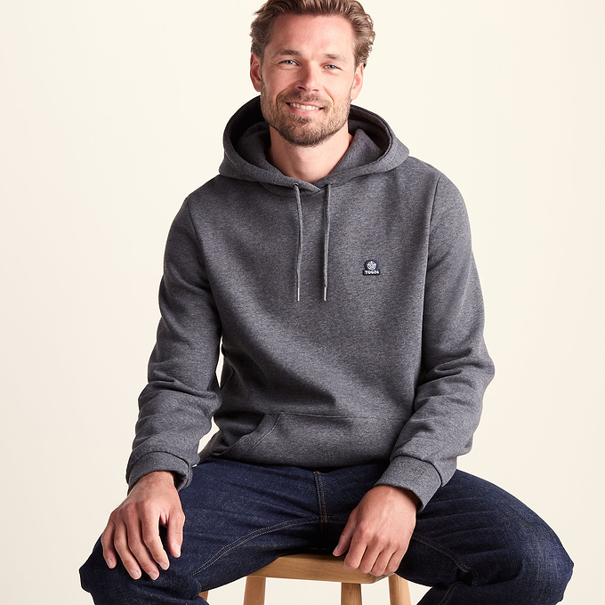 Akerman Mens Supersoft Hoody - Dark Grey Marl
