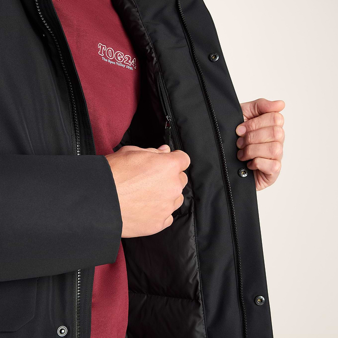 Aksel Mens Waterproof Insulated Parka - Black