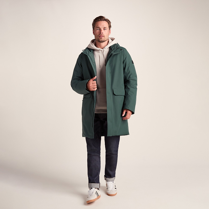 Aksel Mens Waterproof Insulated Parka - Racing Green
