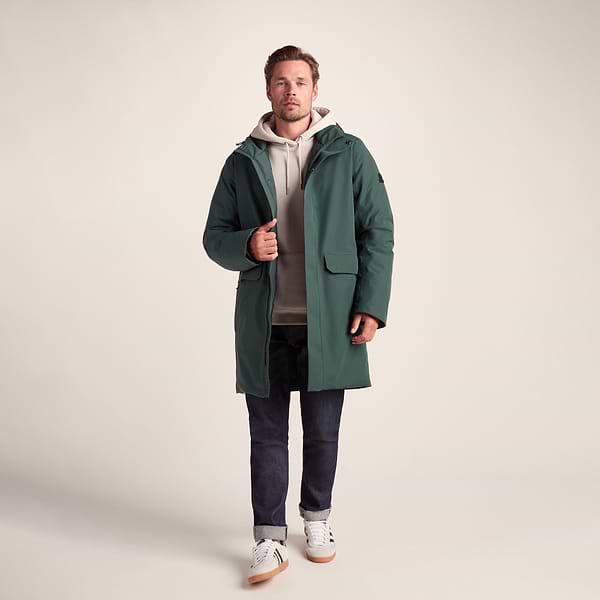 Aksel Mens Waterproof Insulated Parka - Racing Green