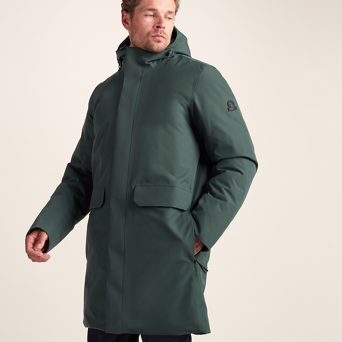 Aksel Mens Waterproof Insulated Parka - Racing Green