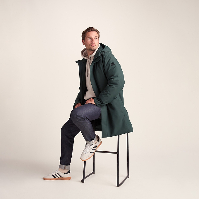 Aksel Mens Waterproof Insulated Parka - Racing Green