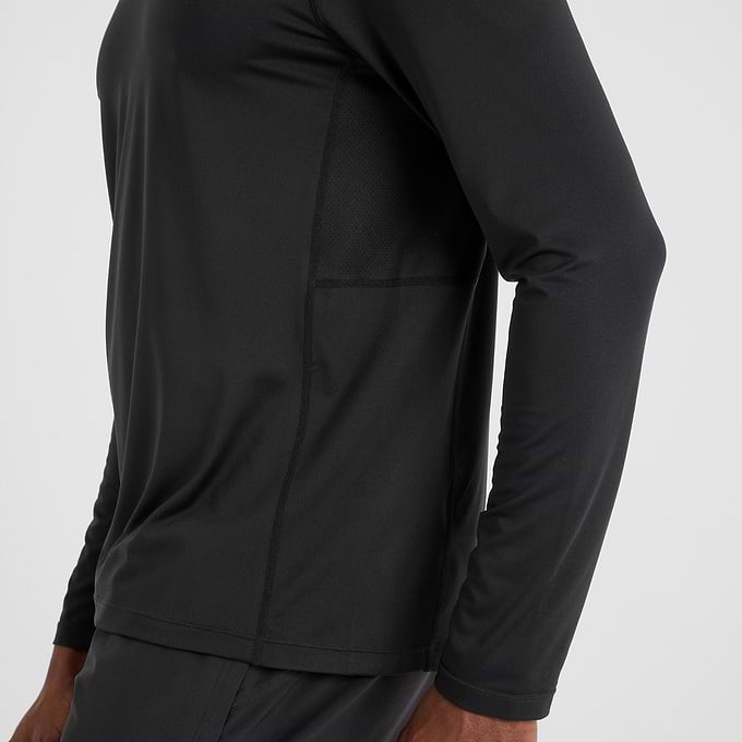 Aller Mens Long Sleeve Performance T-Shirt - Black