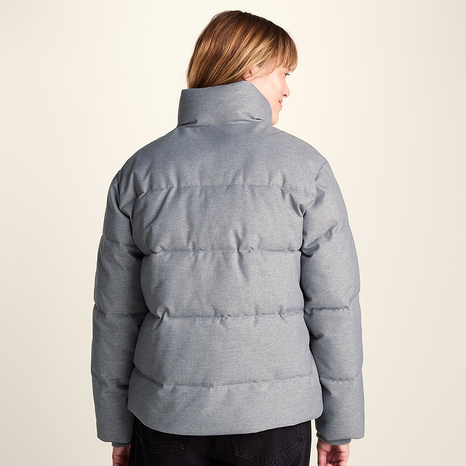 Allitt Womens Short Insulated Padded Jacket - Ice Grey Melange