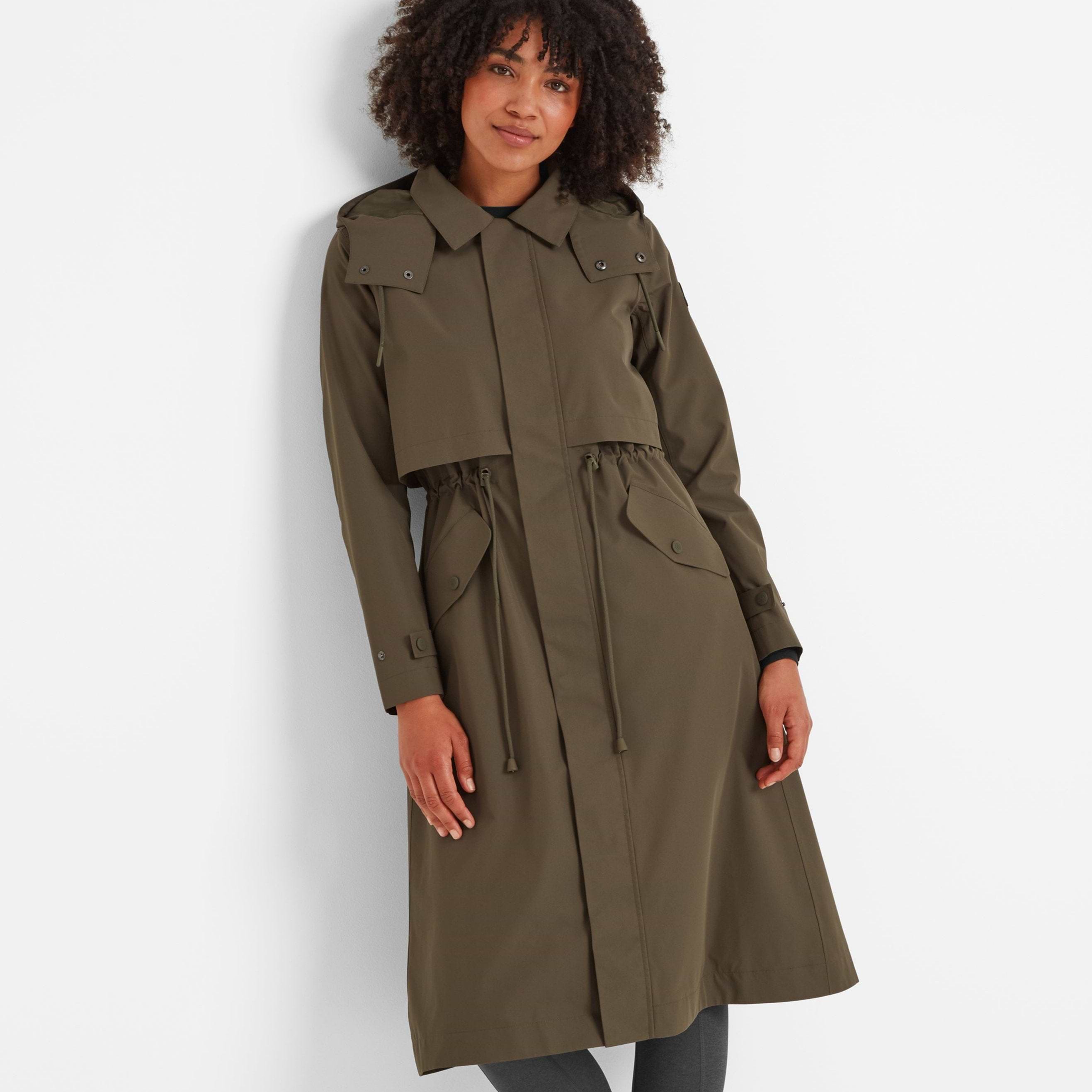 Alva Womens Waterproof Trench Coat - Khaki – TOG24