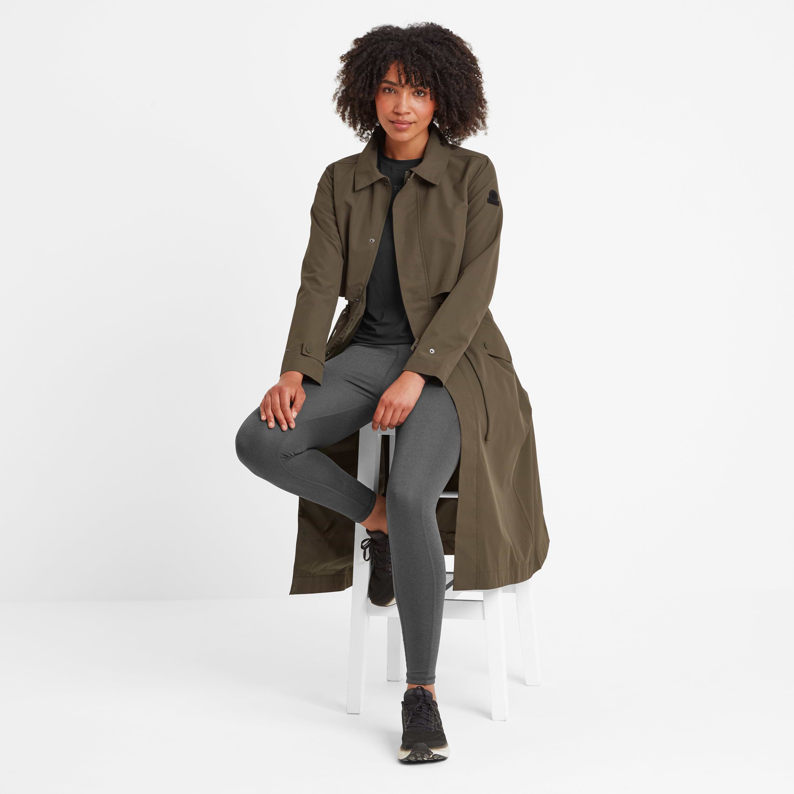 Alva Womens Waterproof Trench Coat - Khaki – TOG24