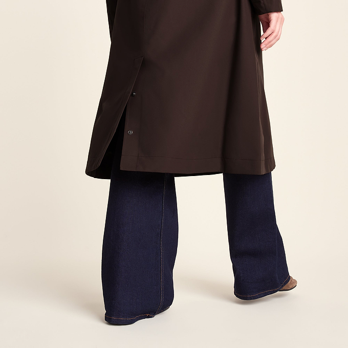 Alva Womens Waterproof Trench Coat - Chocolate Brown