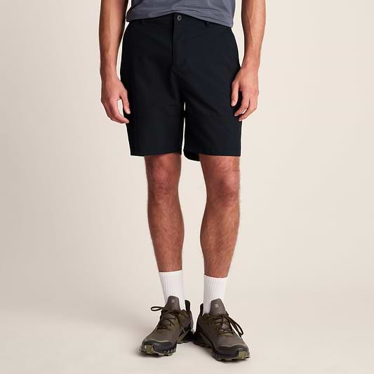 Amble Mens Lightweight Ripstop Performance Shorts - Black