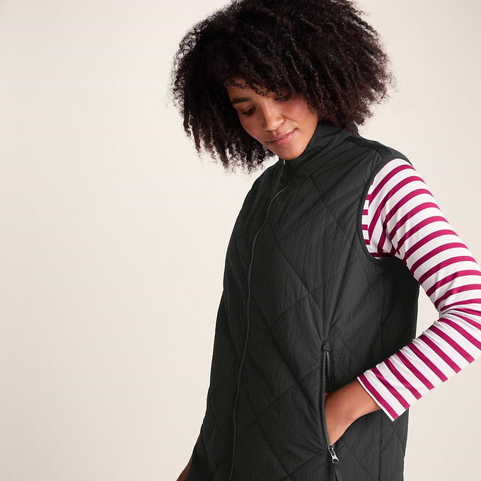 Anda Womens Shower Resistant Insulated Gilet - Black