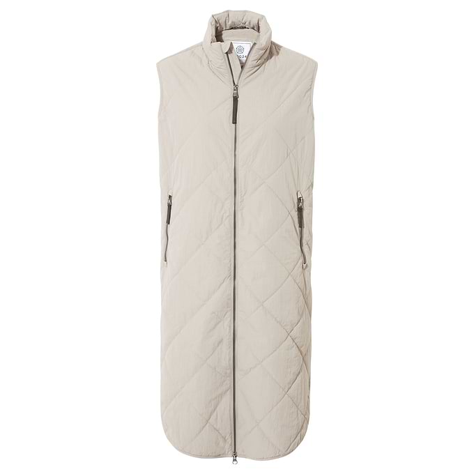 Anda Womens Shower Resistant Insulated Gilet - Dark Taupe