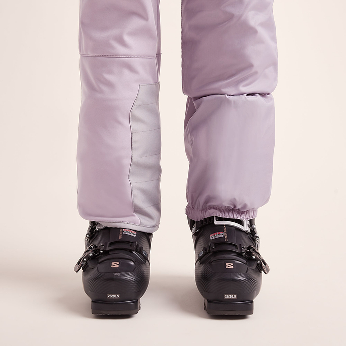 Annecy Womens Softshell Salopettes - Lavender Grey