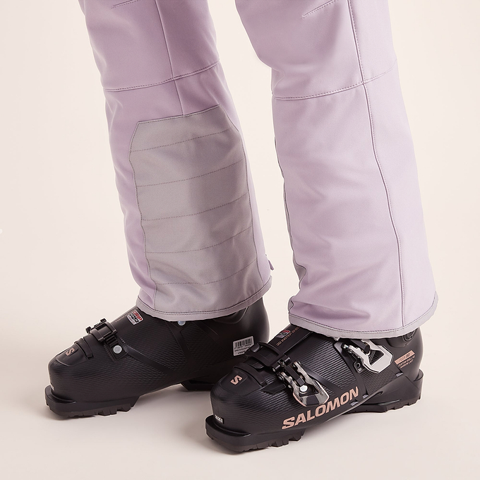 Annecy Womens Softshell Salopettes - Lavender Grey