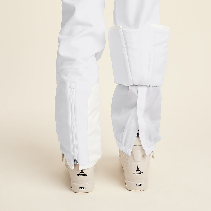 Annecy Womens Softshell Salopettes - Optic White