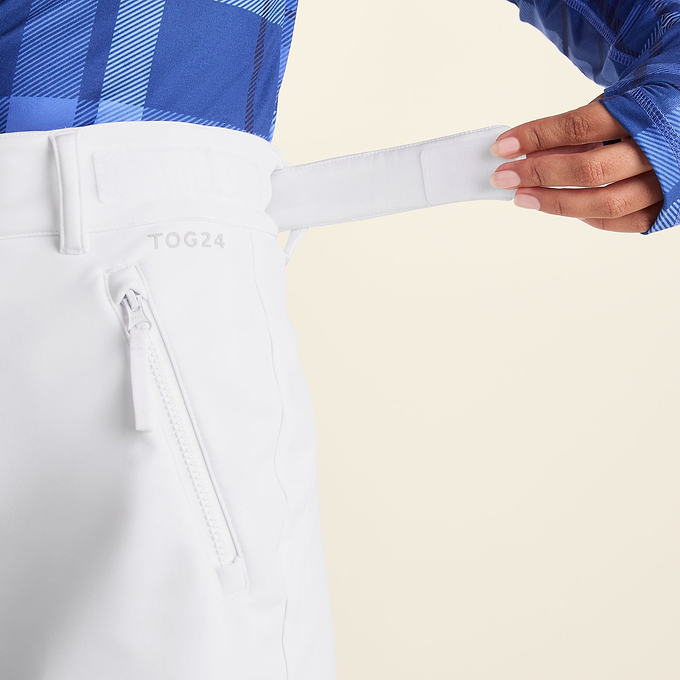 Annecy Womens Softshell Salopettes - Optic White