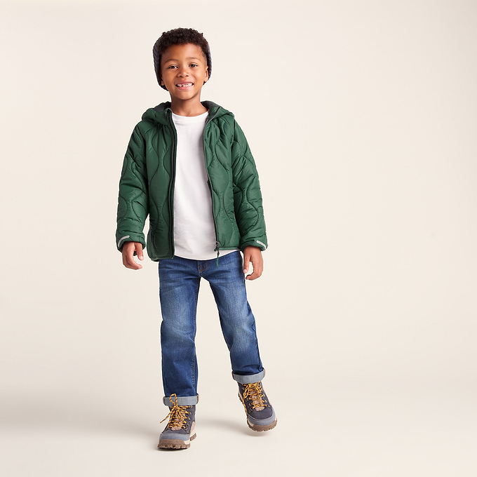 Arbor Kids Shower Resistant Padded Jacket - Dark Fern