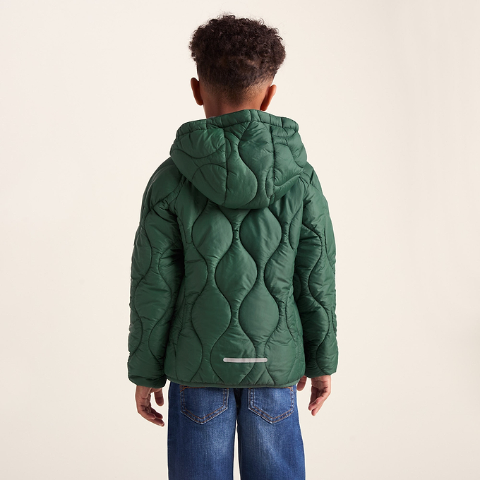 Arbor Kids Shower Resistant Padded Jacket - Dark Fern