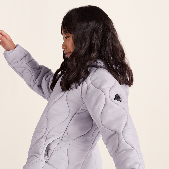 Arbor Kids Shower Resistant Padded Jacket - Lavender Grey