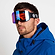 Matt Black/Orange Revo Blue