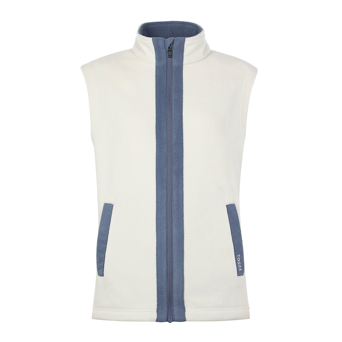 Arrad Womens Relaxed Fit Microfleece Gilet - Vanilla