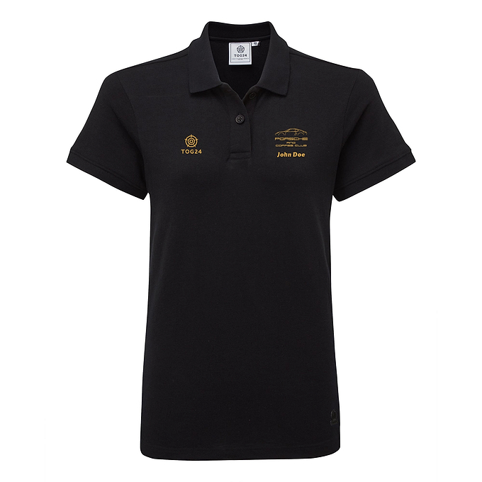 Porsche & Coffee Club Coupe Womens - Aspley Tech Polo Black