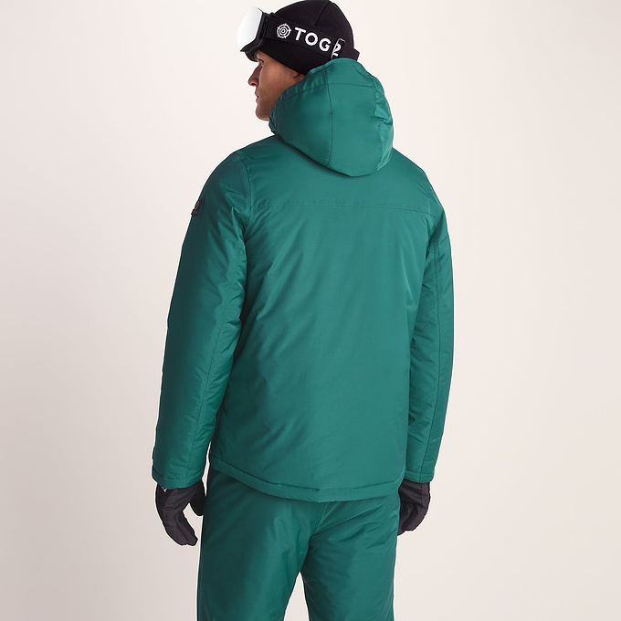 Avoriaz Mens Performance Waterproof Insulated Ski Jacket - Dark Turquoise/Black