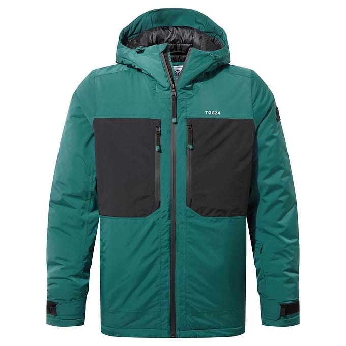 Avoriaz Mens Performance Waterproof Insulated Ski Jacket - Dark Turquoise/Black