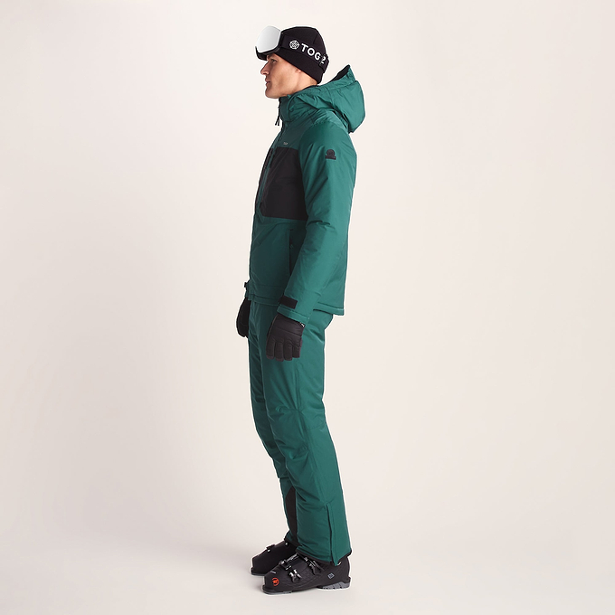 Avoriaz Mens Performance Waterproof Insulated Ski Jacket - Dark Turquoise/Black