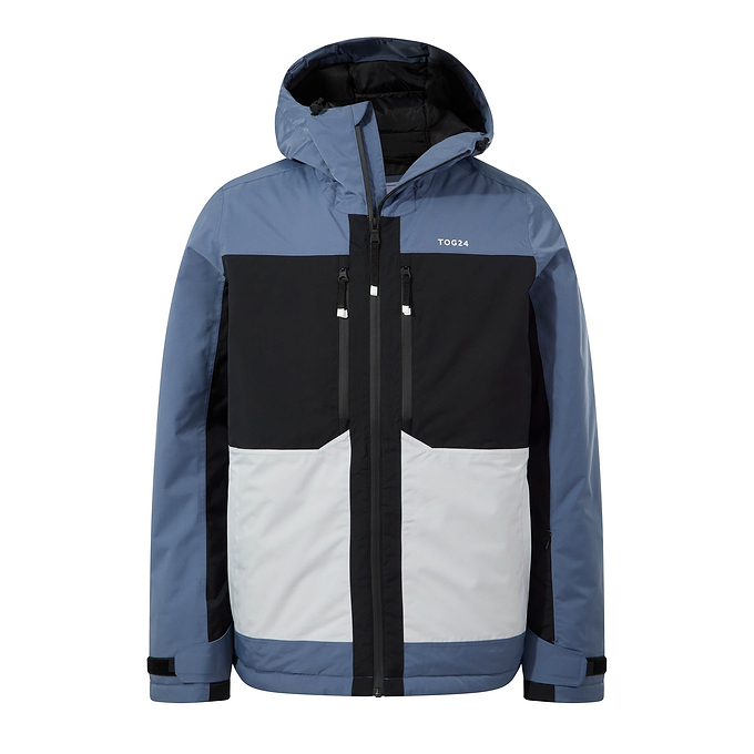 Avoriaz Mens Performance Waterproof Insulated Ski Jacket - Smokey Blue