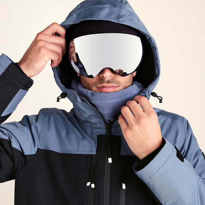 Avoriaz Mens Performance Waterproof Insulated Ski Jacket - Smokey Blue