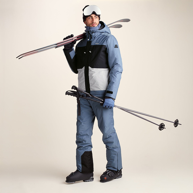 Avoriaz Mens Performance Waterproof Insulated Ski Jacket - Smokey Blue