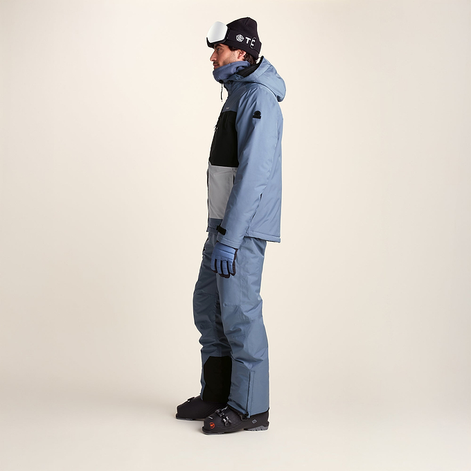 Avoriaz Mens Performance Waterproof Insulated Ski Jacket - Smokey Blue