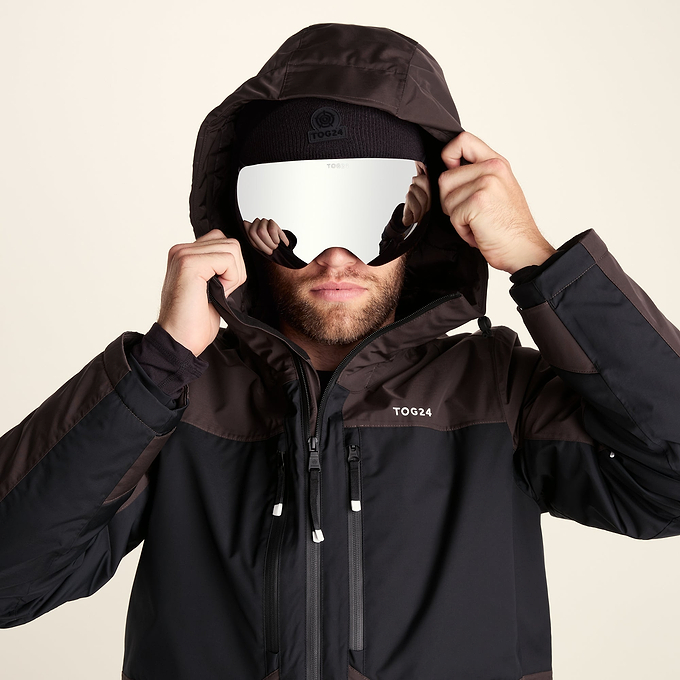 Avoriaz Mens Performance Waterproof Insulated Ski Jacket - Chocolate Brown