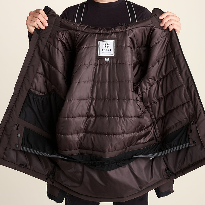 Avoriaz Mens Performance Waterproof Insulated Ski Jacket - Chocolate Brown