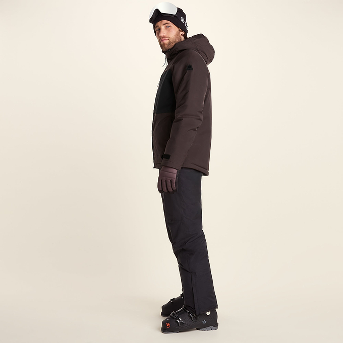 Avoriaz Mens Performance Waterproof Insulated Ski Jacket - Chocolate Brown