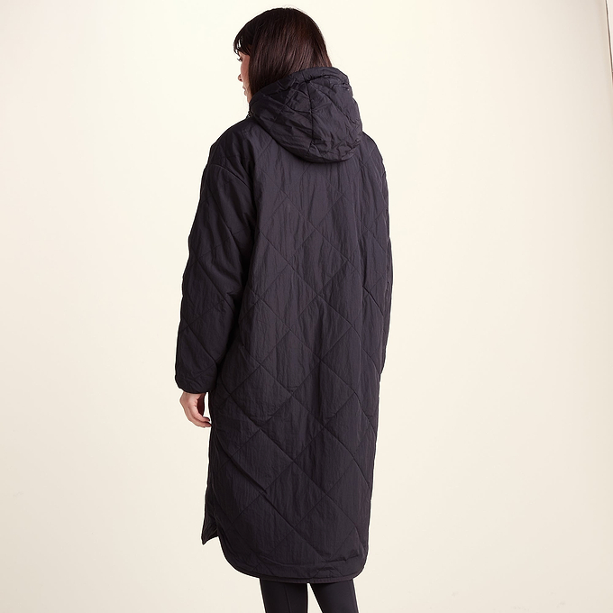Banton Womens Oversized Shower Resistant Insulated Jacket - Black