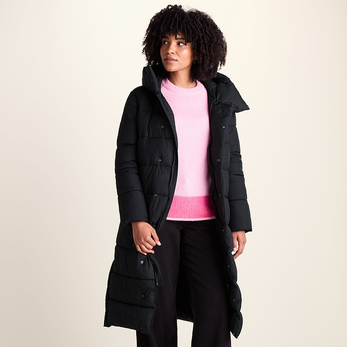 Bartlett Womens Longline Insulated Padded Coat - Black